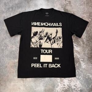 Nine Inch Nails Peel It Back Tour T Shirt. Tour 2025 Band Tee Black Size Large